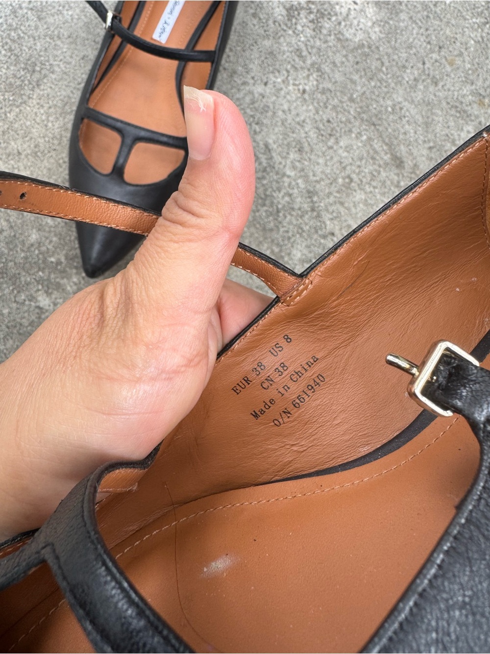 & Other Stories Black Pointed Mary Jane Flats - Picture 5 of 7